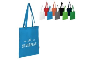 R-PET Draagtas non-woven lange handvatten 38 x 42cm 75g/m²