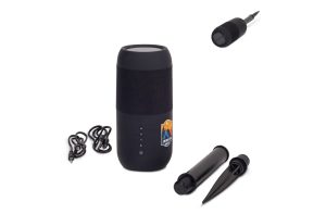 Wireless solar speaker torch 2x5W IPX6