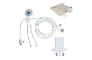 2090 - Xoopar Mr. Bio Long 60W Oplaadkabel + UK Plug Adapter