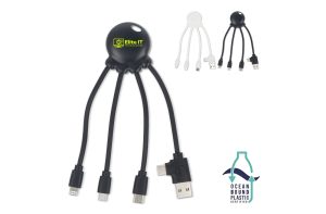 4009| Xoopar Eco Octopus Oplaadkabel Ocean Bound Plastic