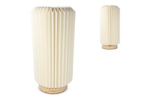 Coollux vouwbare papieren  LED lamp Aurora Tall op houten voet, 32cm