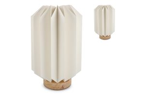 Coollux vouwbare papieren LED lamp Eos op houten voet, 25 cm  (brievenbus doos)