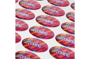 Doming Ovaal 50x25 mm