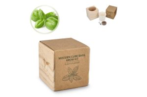 FSC Houten Plantenbak Set – Basilicum