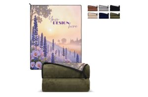 Gecombineerde coral fleece deken 120x150cm (500g/m²) sublimatie