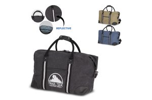 Gerecycled katoenen canvas weekendtas Harper