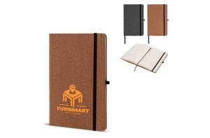 Hardcover notebook recycled leer A5