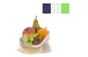 Herbruikbaar groente & fruit zakje OEKO-TEX® katoen 25x30cm
