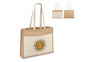 Jute Tote bag OEKO-TEX® 45 x 12 x 35cm 320g/m²