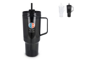 Miami beker met handvat Transparant 1.2 L R-PET