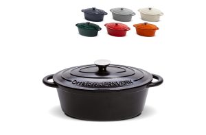 Orrefors Jernverk Ovale geëmailleerde braadpan 3.5L
