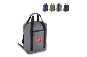 PU gecoate 600D gerecycled PET rugzak 27.5 x 12 x 37.5 cm 12 L