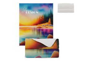 R-PET fleece deken sublimatie 120 x 150 cm 250 g/m²