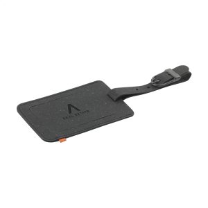 Recycled Leather Luggage Tag bagagelabel