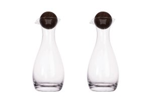 Sagaform Nature karaf olie/azijn met kurkstoppers 2 st. 300ml
