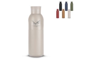 Sagaform Tekla Push stalen fles met druk dop gerecycled) 500 ml