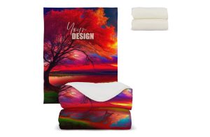 Sherpa fleece deken OEKO-TEX®  sublimatie 130 x 170 cm 510 g/m²