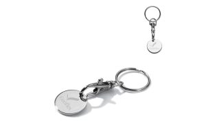 Sleutelhanger winkelwagenmuntje