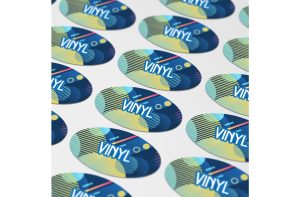 Vinyl Sticker Ovaal 60x35mm